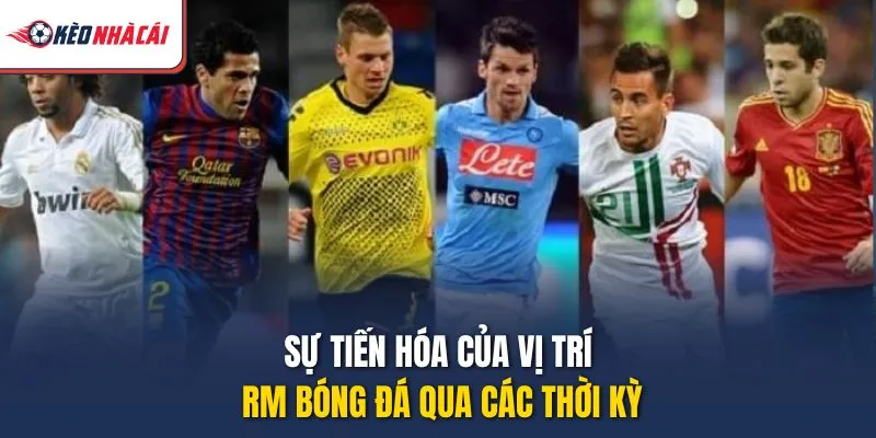 Sự tiến hóa của vị trí RM bóng đá qua các thời kỳ